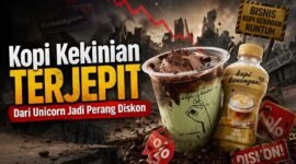 Industri kopi kekinian hadapi titik balik. Kopi Kenangan dan Janji Jiwa berjuang di tengah kejenuhan pasar dan berakhirnya era bakar uang.