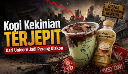 Industri kopi kekinian hadapi titik balik. Kopi Kenangan dan Janji Jiwa berjuang di tengah kejenuhan pasar dan berakhirnya era bakar uang.